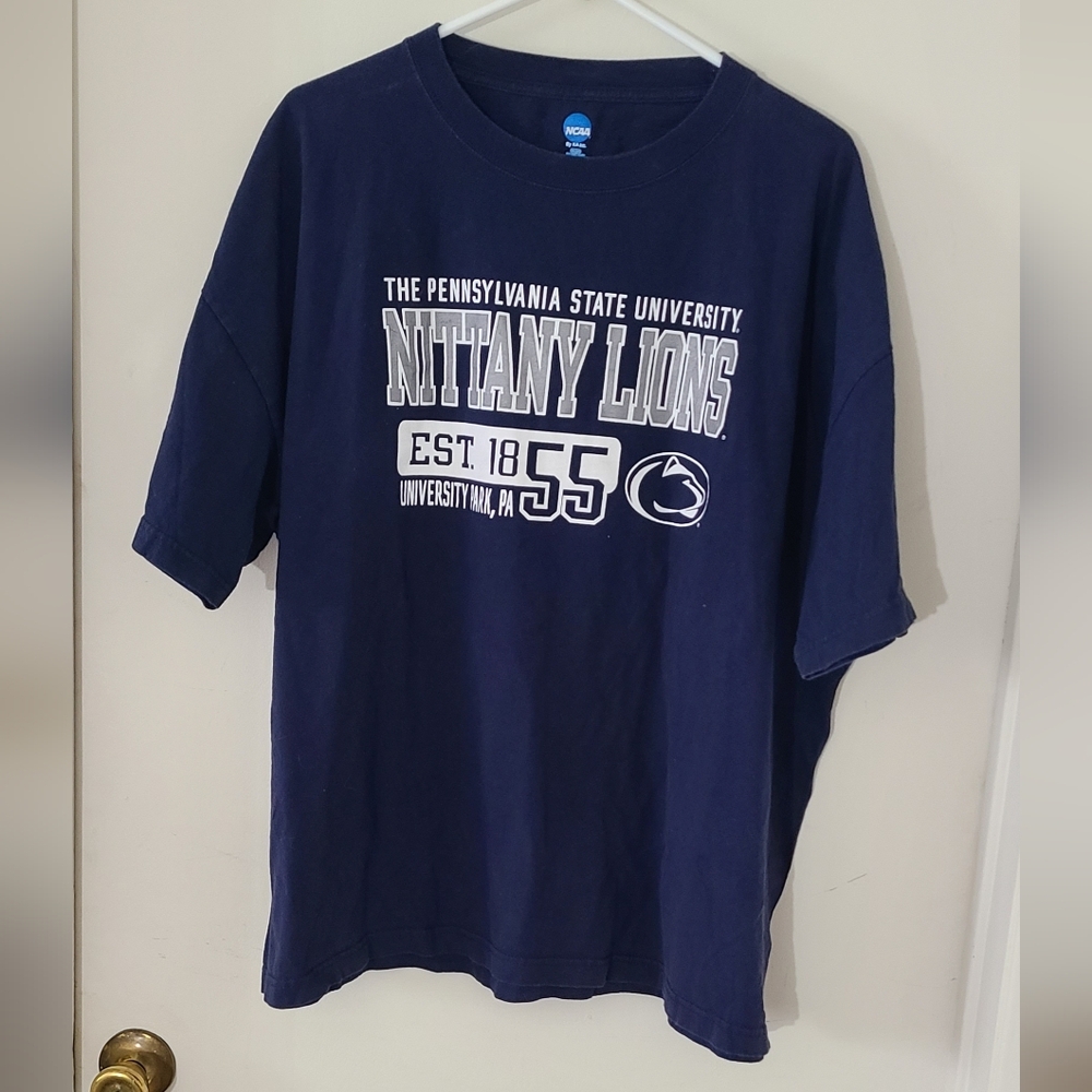 NCAA Penn State University Navy Blue Short Sleeve T-Shirt 3XL